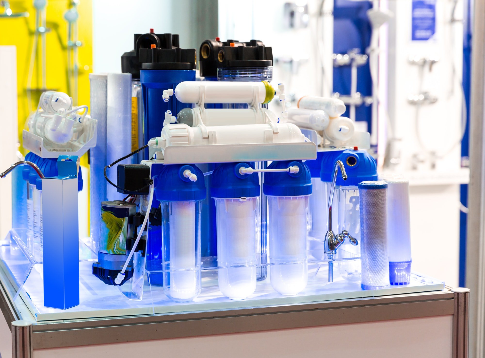 basic components of water softeners